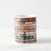 Mauer aus rotem Backstein mit stainsabstrakter, al Kaffeetasse (Mittel)