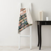 Mauer aus rotem Backstein mit stainsabstrakter, al Sherpadecke (Beispiel)