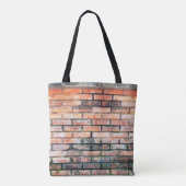 Mauer aus rotem Backstein mit stainsabstrakter, al Tasche (Rückseite)