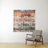 Mauer aus rotem Backstein mit stainsabstrakter, al Wandteppich (Beispiel)