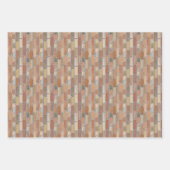 Mauer aus rotem Ziegelstein. Geschenkpapier Set (Vorderseite)