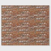 Mauer aus Rotziegeln Geschenkpapier (Flach)