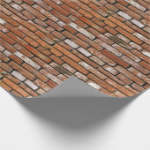 Mauer aus Rotziegeln Geschenkpapier (Ecke)