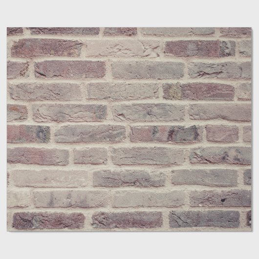 Mauer aus Steinen verschiedener Erdfarben Geschenkpapier (Flach)