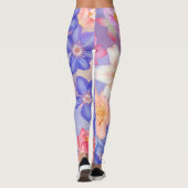 Mauer der Blume Leggings (Rückseite)