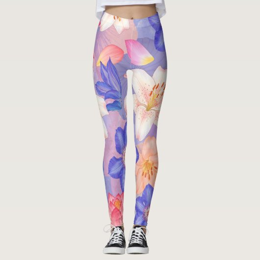 Mauer der Blume Leggings (Vorderseite)