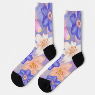 Mauer der Blume Socken