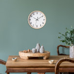 Mauer der klassischen Schule Uhr<br><div class="desc">Klassisch aussehende Uhr, passen Sie die Linien- und Hintergrundfarbe sowie den Schriftart an.</div>