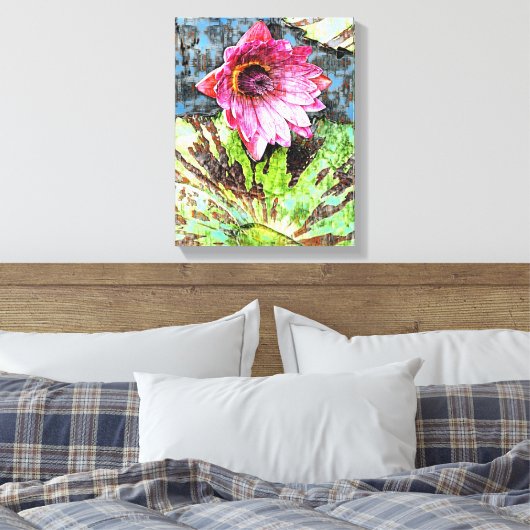 Mauer der Mixed Media Leinwand (Insitu (Schlafzimmer))