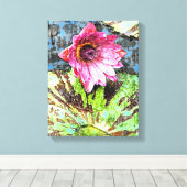 Mauer der Mixed Media Leinwand (Insitu (Holzboden))