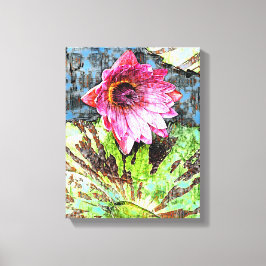 Mauer der Mixed Media Leinwand