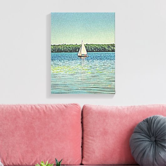 Mauer der Mixed Media Leinwand (Insitu (Wohnzimmer))