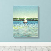 Mauer der Mixed Media Leinwand (Insitu (Holzboden))