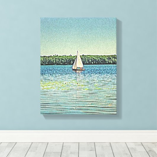 Mauer der Mixed Media Leinwand (Insitu (Holzboden))