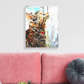 Mauer der Mixed Media Leinwand (Insitu (Wohnzimmer))