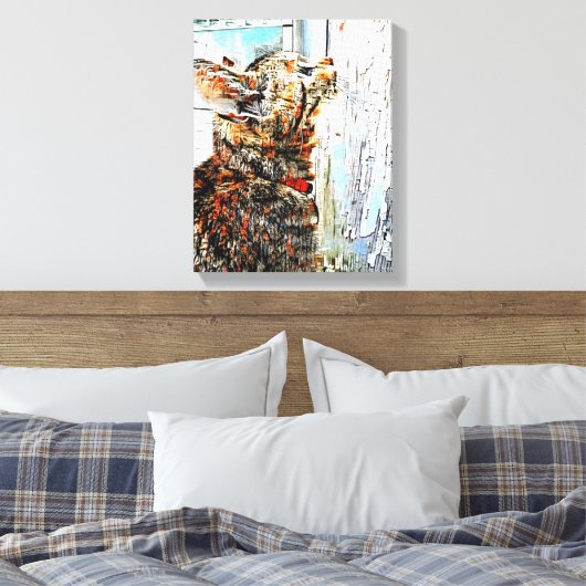 Mauer der Mixed Media Leinwand (Insitu (Schlafzimmer))