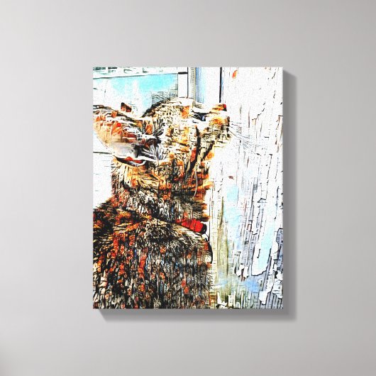 Mauer der Mixed Media Leinwand (Vorderseite)