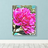 Mauer der Mixed Media Leinwand (Insitu (Holzboden))