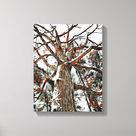 Mauer der Mixed Media Leinwand