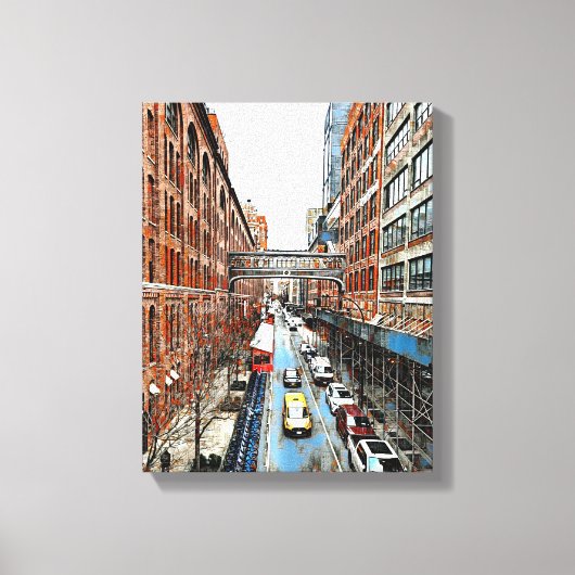 Mauer der Mixed Media Leinwand (Vorderseite)