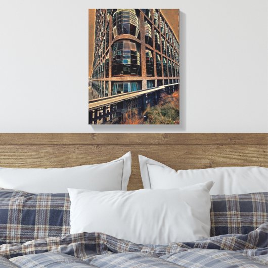 Mauer der Mixed Media Leinwand (Insitu (Schlafzimmer))