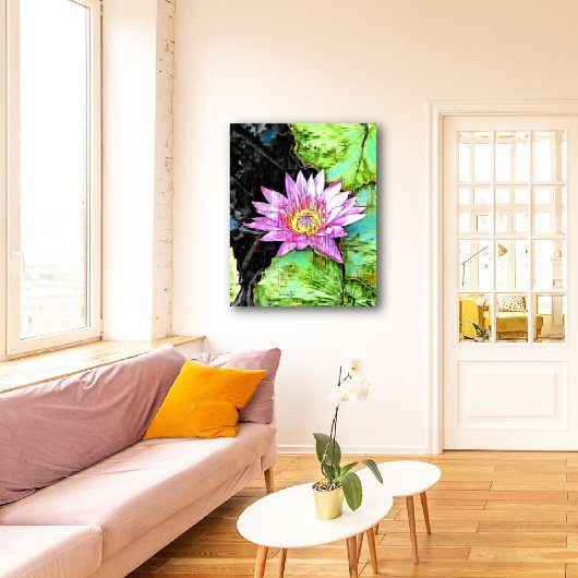 Mauer der Mixed Media Leinwand