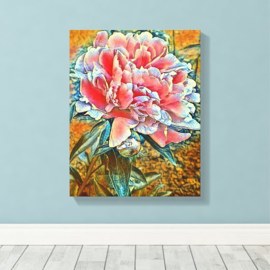 Mauer der Mixed Media Leinwand (Insitu (Holzboden))