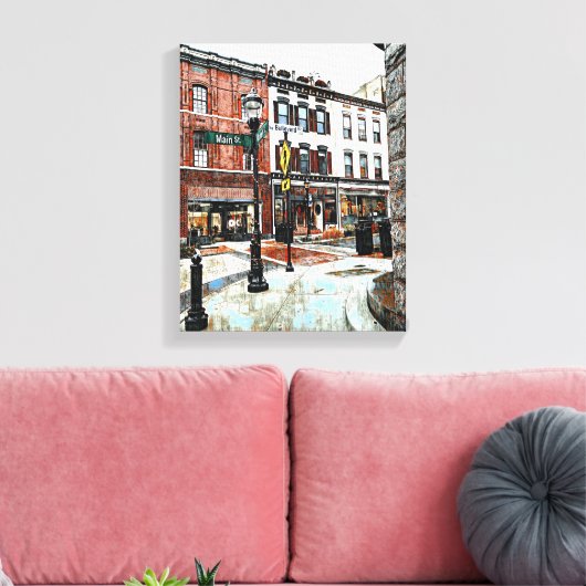 Mauer der Mixed Media Leinwand (Insitu (Wohnzimmer))