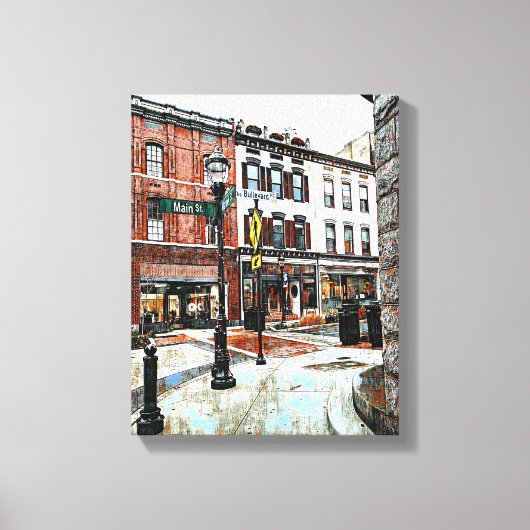 Mauer der Mixed Media Leinwand (Vorderseite)