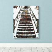 Mauer der Mixed Media Leinwand (Insitu (Holzboden))