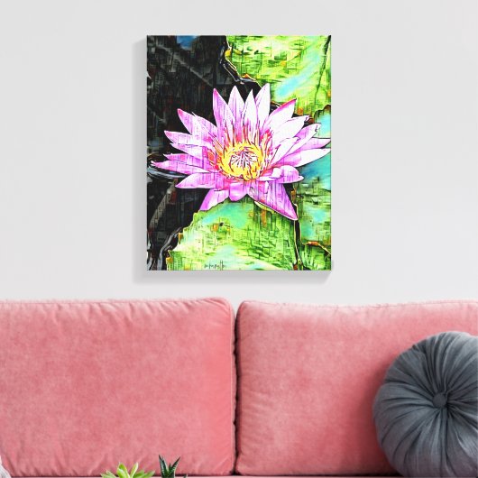 Mauer der Mixed Media Leinwand (Insitu (Wohnzimmer))