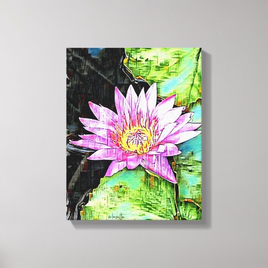 Mauer der Mixed Media Leinwand (Vorderseite)