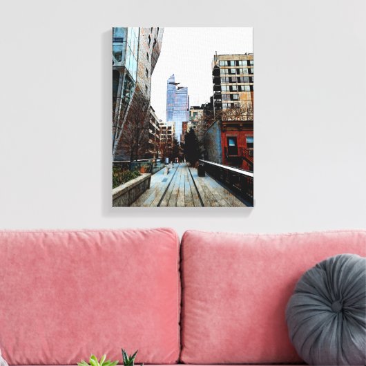 Mauer der Mixed Media Leinwand (Insitu (Wohnzimmer))