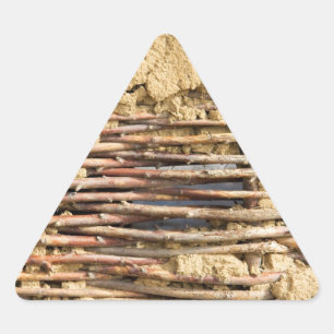 Mauer Dreieckiger Aufkleber