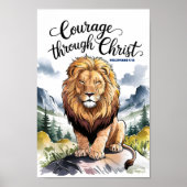 Mauer durch Christus Christliches Kinderzimmer Kun Poster (Vorne)