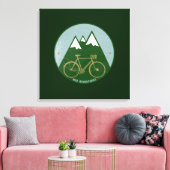 Mauer für Mountainbike Leinwanddruck (Insitu (Wohnzimmer))