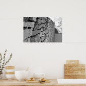 Mauer in Barcelona Poster (Küche)