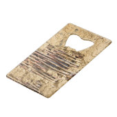 Mauer Kreditkarten Flaschenöffner (Rückseite Schrägansicht)