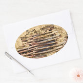 Mauer Ovaler Aufkleber (Umschlag)