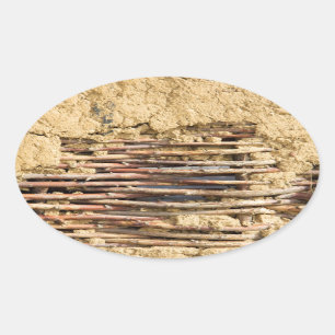 Mauer Ovaler Aufkleber