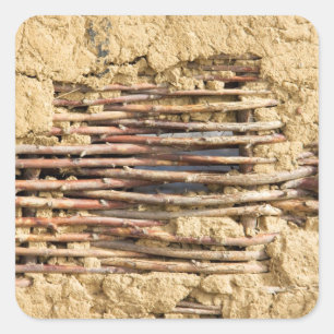 Mauer Quadratischer Aufkleber