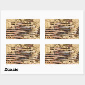 Mauer Rechteckiger Aufkleber (Blatt)