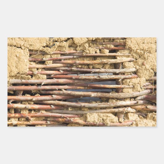 Mauer Rechteckiger Aufkleber (Vorderseite)