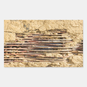 Mauer Rechteckiger Aufkleber