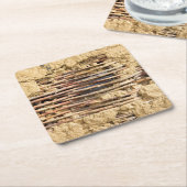 Mauer Rechteckiger Pappuntersetzer (angewinkelt)