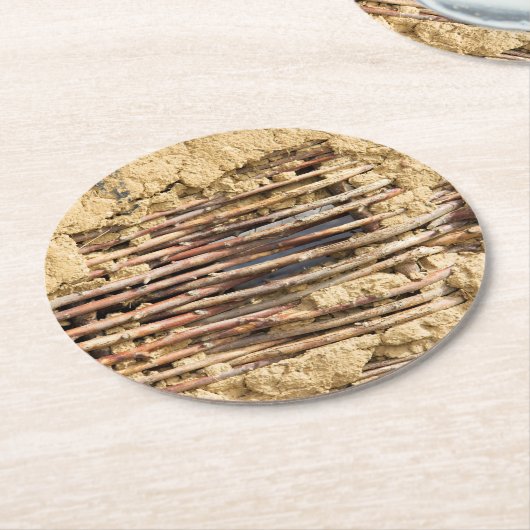 Mauer Runder Pappuntersetzer (Angewinkelt)