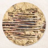 Mauer Runder Pappuntersetzer (Vorderseite)