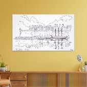 Mauer Stadt Saint-Malo | Bretagne, Frankreich Leinwanddruck (Insitu (Wohnzimmer))