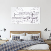 Mauer Stadt Saint-Malo | Bretagne, Frankreich Leinwanddruck (Insitu (Schlafzimmer))