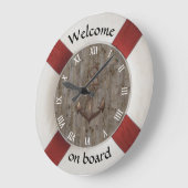 Mauer-Uhr-Seeweg Große Wanduhr (Winkel)